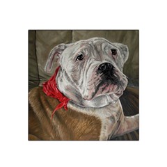 Dog Portrait Satin Bandana Scarf by redmaidenart