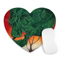 Skull Hedge Heart Mousepads by redmaidenart