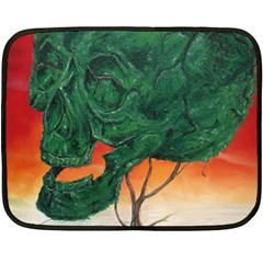 Skull Hedge Double Sided Fleece Blanket (mini)  by redmaidenart