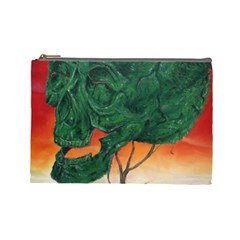 Skull Hedge Cosmetic Bag (large)  by redmaidenart