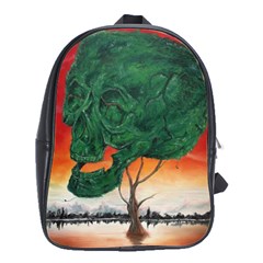 Skull Hedge School Bag (large) by redmaidenart