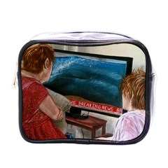 Breaking News Mini Toiletries Bags by redmaidenart