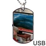 Breaking News Dog Tag USB Flash (Two Sides) Front