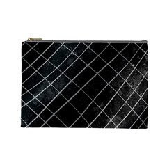 Black Scratch Cosmetic Bag (large)  by quinncafe82