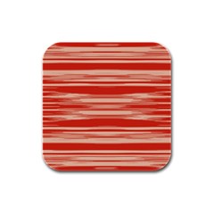 Abstract Linear Minimal Pattern Rubber Square Coaster (4 Pack)  by dflcprints