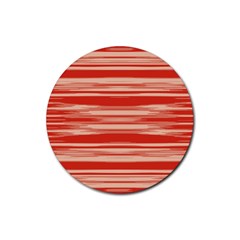 Abstract Linear Minimal Pattern Rubber Coaster (round)  by dflcprints