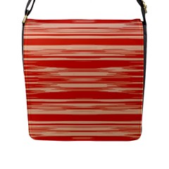 Abstract Linear Minimal Pattern Flap Messenger Bag (l)  by dflcprints