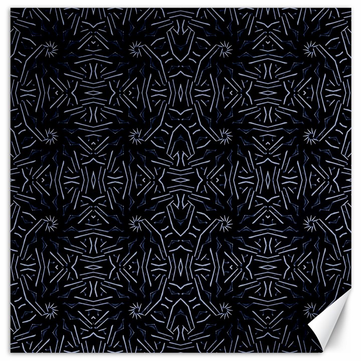 Dark Ethnic Sharp Pattern Canvas 16  x 16  