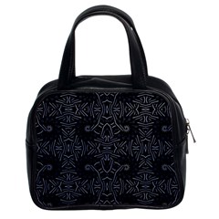 Dark Ethnic Sharp Pattern Classic Handbags (2 Sides) by dflcprints