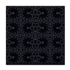 Dark Ethnic Sharp Pattern Face Towel by dflcprints