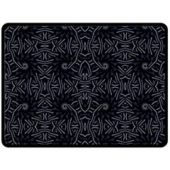 Dark Ethnic Sharp Pattern Fleece Blanket (large)  by dflcprints