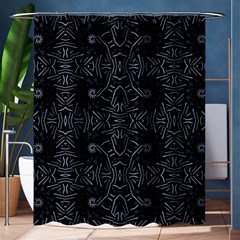 Dark Ethnic Sharp Pattern Shower Curtain 60  X 72  (medium)  by dflcprints