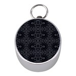 Dark Ethnic Sharp Pattern Mini Silver Compasses Front