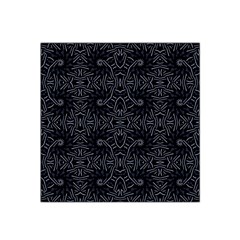 Dark Ethnic Sharp Pattern Satin Bandana Scarf by dflcprints