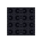 Dark Ethnic Sharp Pattern Satin Bandana Scarf Front