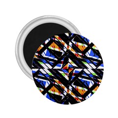 Multicolor Geometric Abstract Pattern 2 25  Magnets by dflcprints