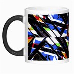 Multicolor Geometric Abstract Pattern Morph Mugs Left