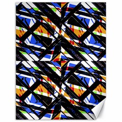 Multicolor Geometric Abstract Pattern Canvas 18  X 24   by dflcprints