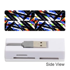 Multicolor Geometric Abstract Pattern Memory Card Reader (stick)  by dflcprints