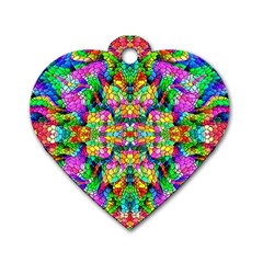 Pattern-854 Dog Tag Heart (one Side) by ArtworkByPatrick