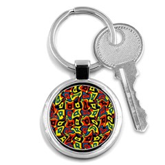 Pattern-3 Key Chains (round)  by ArtworkByPatrick