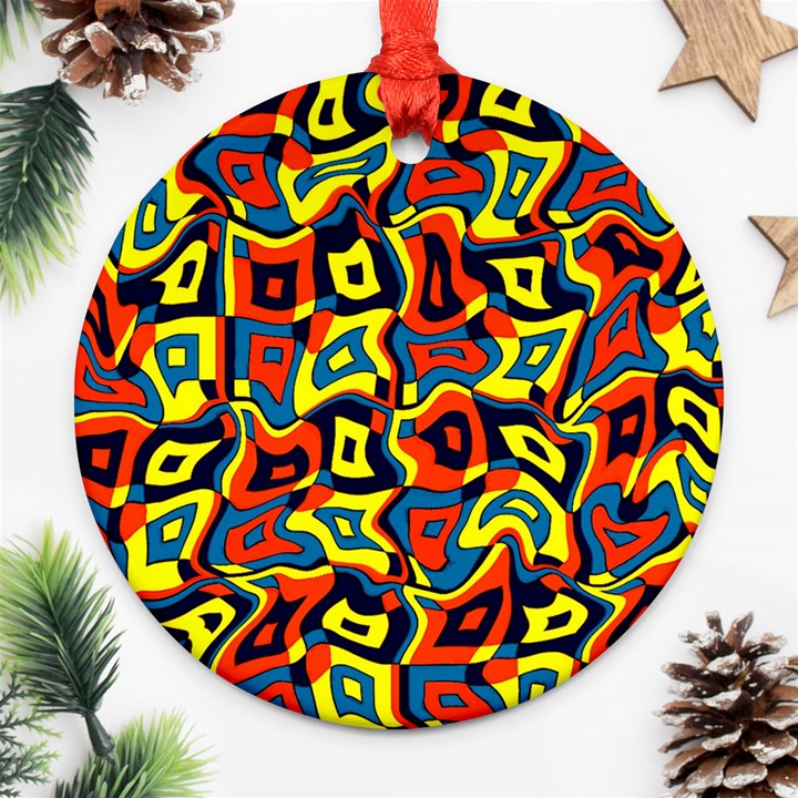 Pattern-3 Round Ornament (Two Sides)