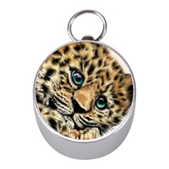 Jaguar Cub Mini Silver Compasses by ArtByThree