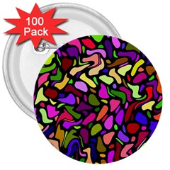 P 853 3  Buttons (100 Pack)  by ArtworkByPatrick