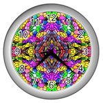 Pattern-807 Wall Clocks (Silver)  Front