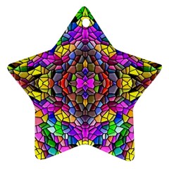 Pattern-807 Star Ornament (two Sides) by ArtworkByPatrick