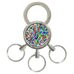 Artwork By Patrick-pattern-9 3-ring Key Chains by ArtworkByPatrick