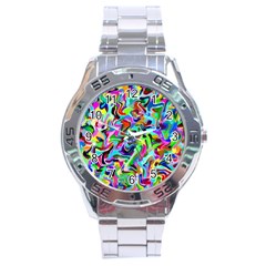 Artwork By Patrick-pattern-9 Stainless Steel Analogue Watch by ArtworkByPatrick