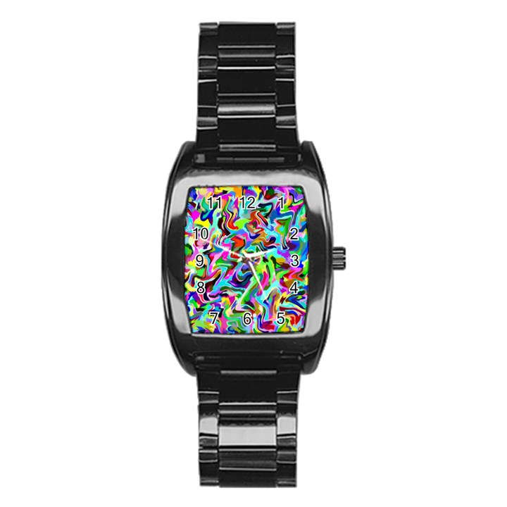 ARTWORK BY PATRICK-Pattern-9 Stainless Steel Barrel Watch