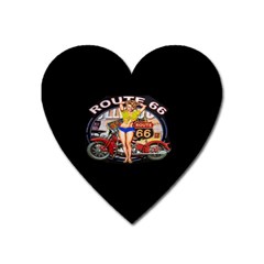 Route 66 Heart Magnet