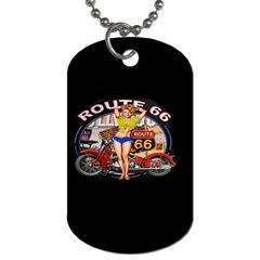 Route 66 Dog Tag (two Sides) by ArtworkByPatrick