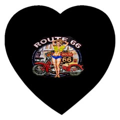 Route 66 Jigsaw Puzzle (heart) by ArtworkByPatrick