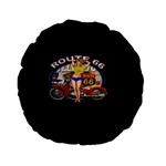 Route 66 Standard 15  Premium Flano Round Cushions Front