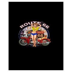 Route 66 Drawstring Bag (small) by ArtworkByPatrick