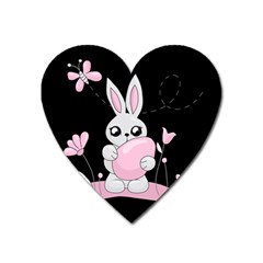 Easter Bunny  Heart Magnet