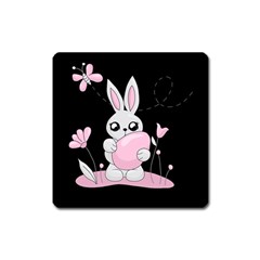 Easter Bunny  Square Magnet by Valentinaart