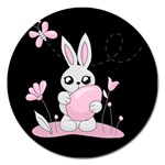 Easter bunny  Magnet 5  (Round) Front