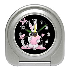 Easter Bunny  Travel Alarm Clocks by Valentinaart