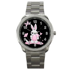 Easter Bunny  Sport Metal Watch by Valentinaart