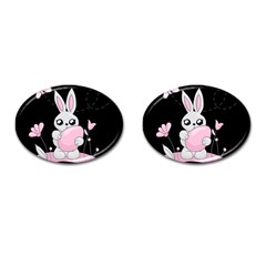 Easter Bunny  Cufflinks (oval) by Valentinaart