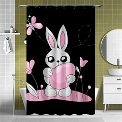 Easter Bunny  Shower Curtain 48  X 72  (small)  by Valentinaart