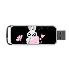 Easter Bunny  Portable Usb Flash (one Side) by Valentinaart