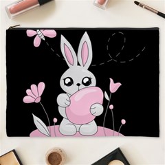 Easter Bunny  Cosmetic Bag (xxxl)  by Valentinaart