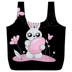 Easter Bunny  Full Print Recycle Bags (l)  by Valentinaart