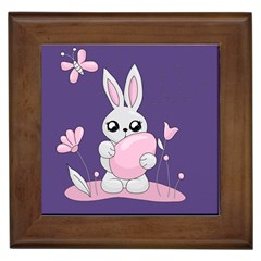 Easter Bunny  Framed Tiles by Valentinaart