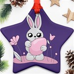 Easter bunny  Ornament (Star) Front